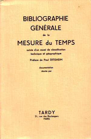 Bibliographie General de la Mesure du Temps